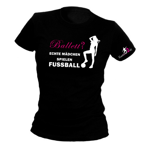 FUSSBALL2GO Fun-Shirt "Ballerina" Damen